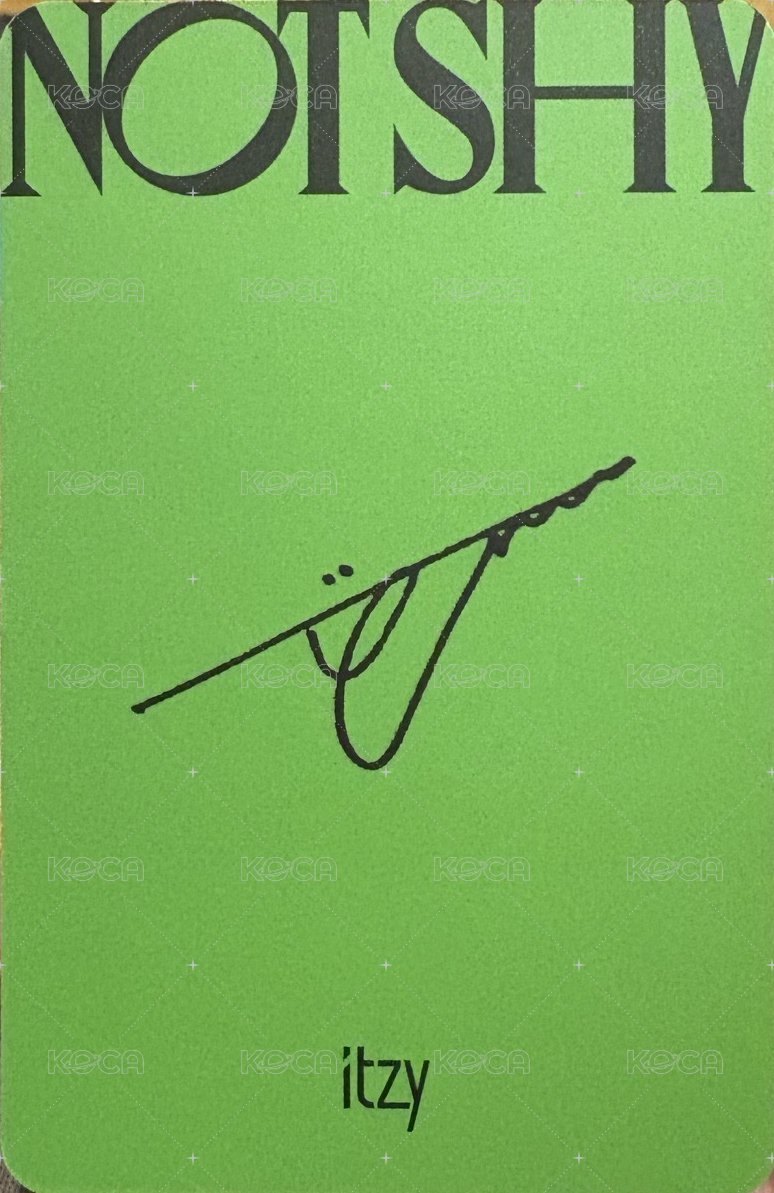 Not Shy 專輯卡  背面