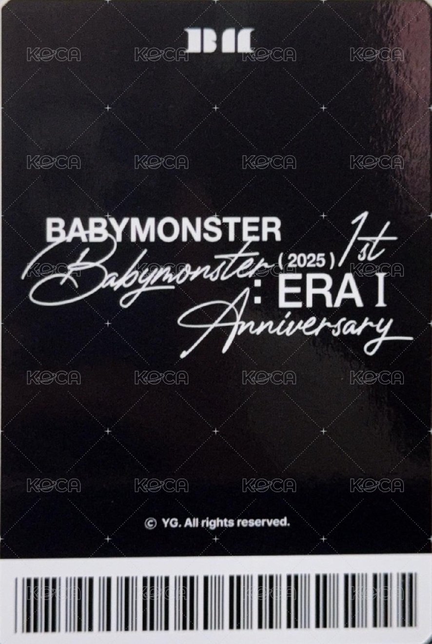 一週年寫真書 yg 線上 特典卡 b vr 背面