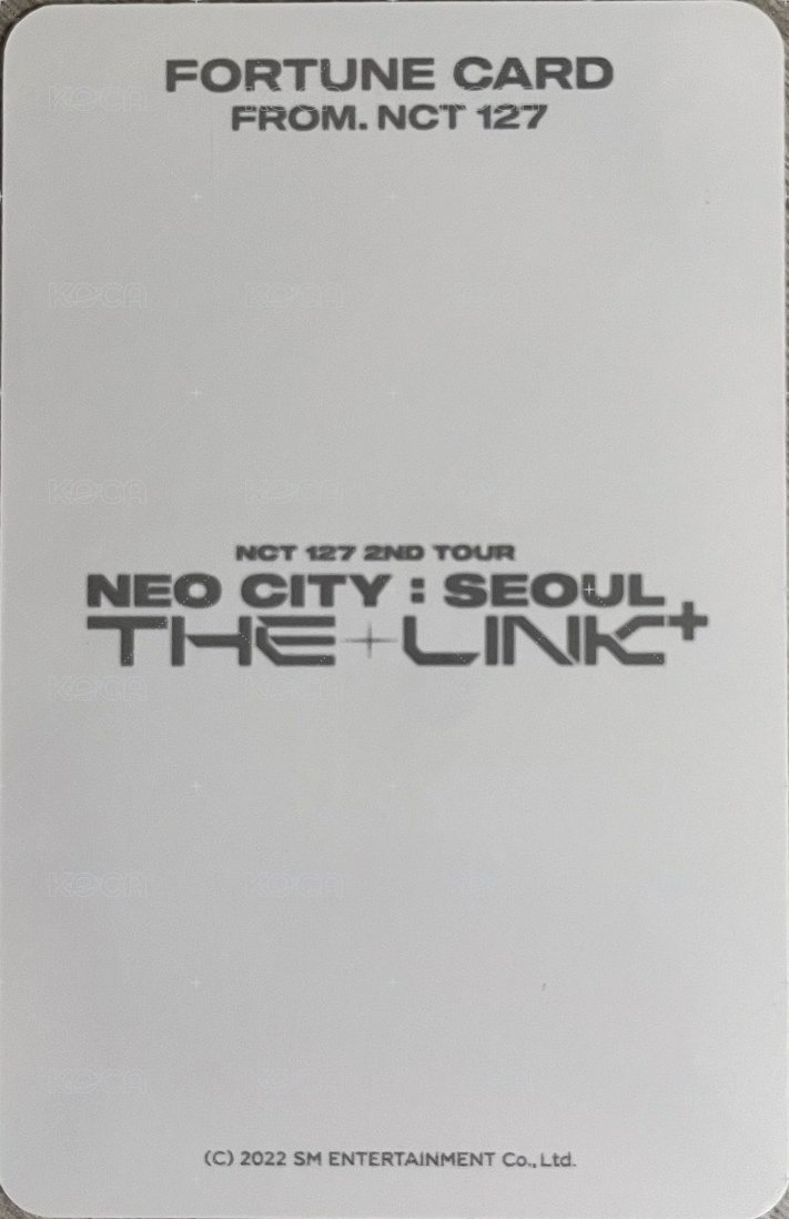 二巡 THE LINK 周邊卡 在玹小卡 背面