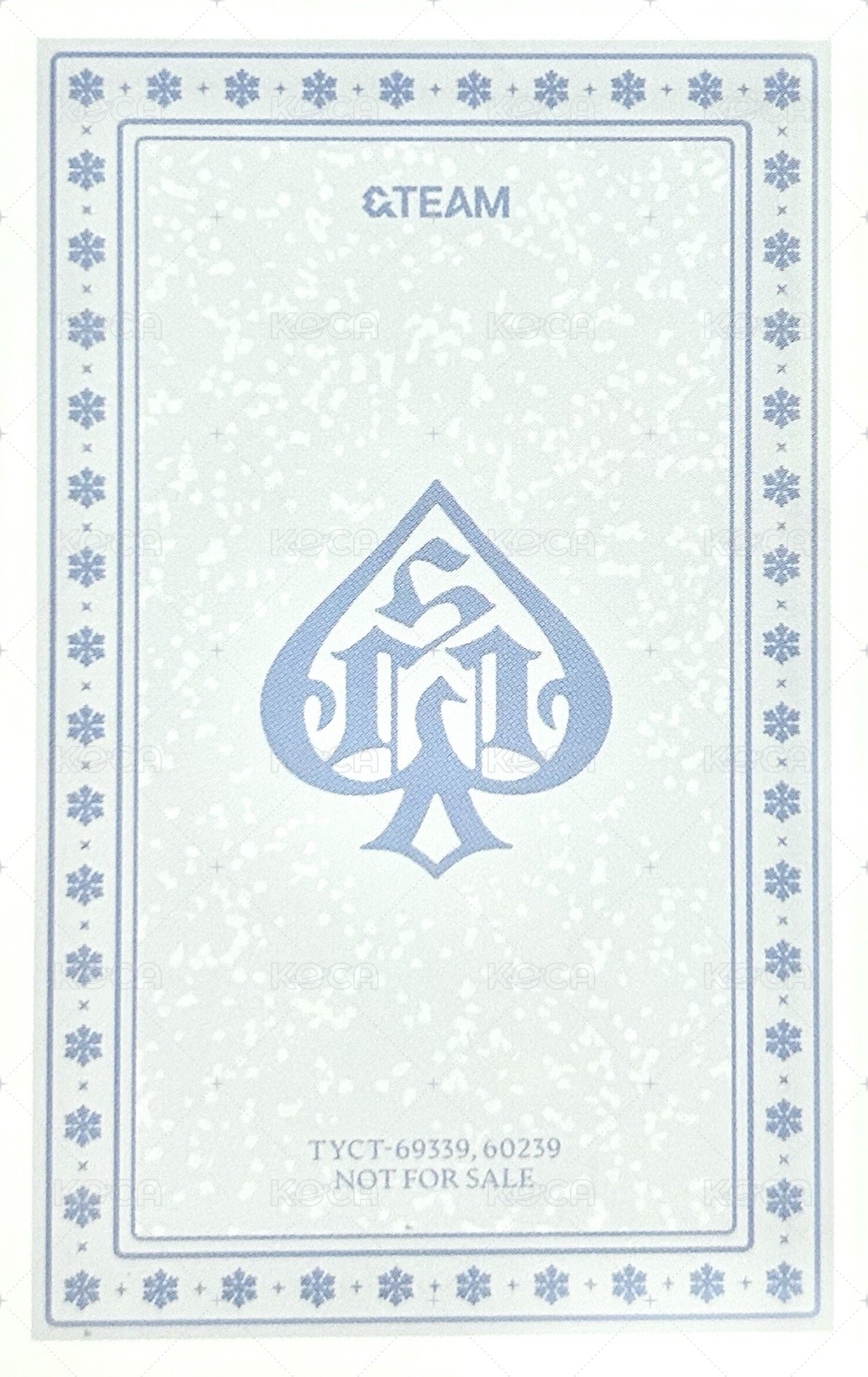 雪明かり (yukiakari) 專輯卡 通常專卡 背面