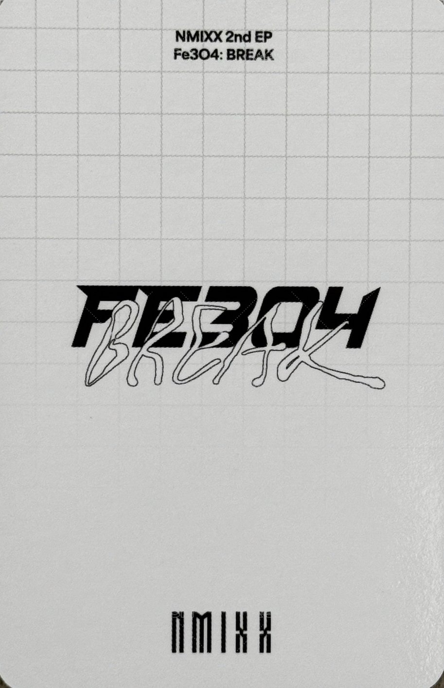 BREAK wm 幸運卡  背面