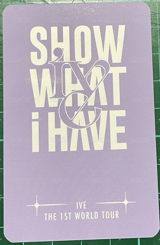 SHOW WHAT I HAVE 隨機卡 秋怜雙人卡 背面