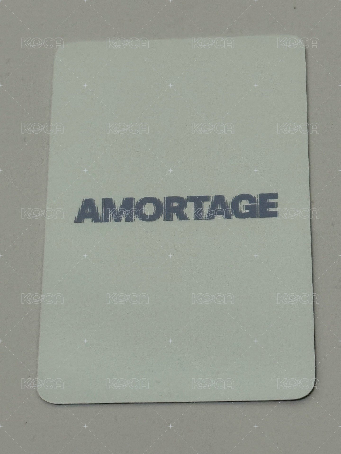 AMORTAGE k4 預售 KIT 特典卡  背面