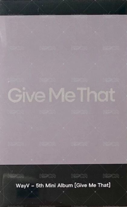 Give Me That kms Box ver拍立得 特典卡  背面