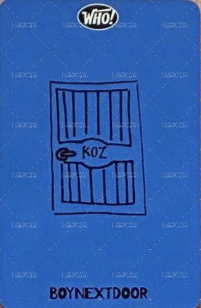 WHO! 打歌卡 出道1 背面