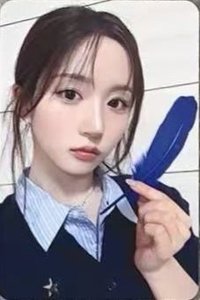 正規一 ms 線上 1.0 簽售卡 Blue feather ver.