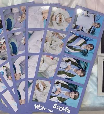 HOME成員自製卡套 金珉奎&泡隊四格小卡