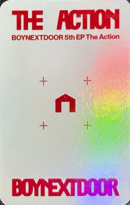 The Action 阿拉丁 預售 特典卡 單封版 背面