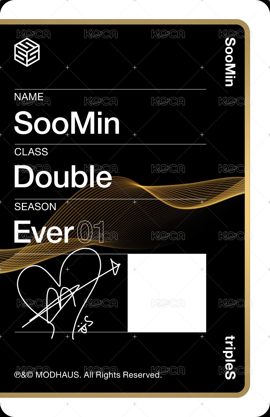 +(KR)ystal Eyes <AESTHETIC> 專輯卡 oma 背面