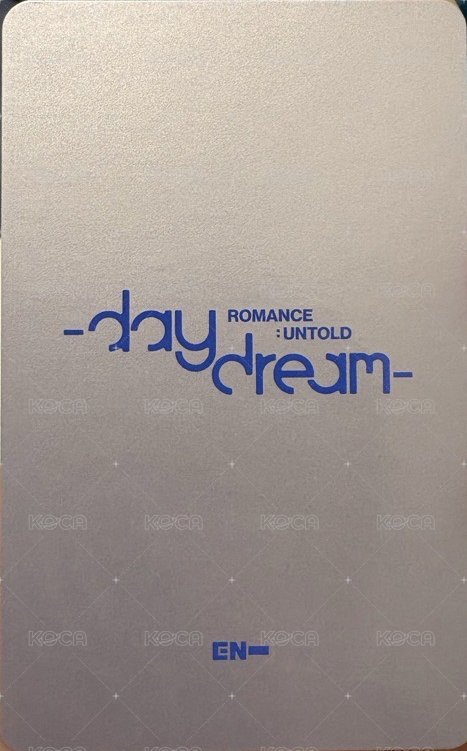 正二後續 專輯卡 專卡倫 背面