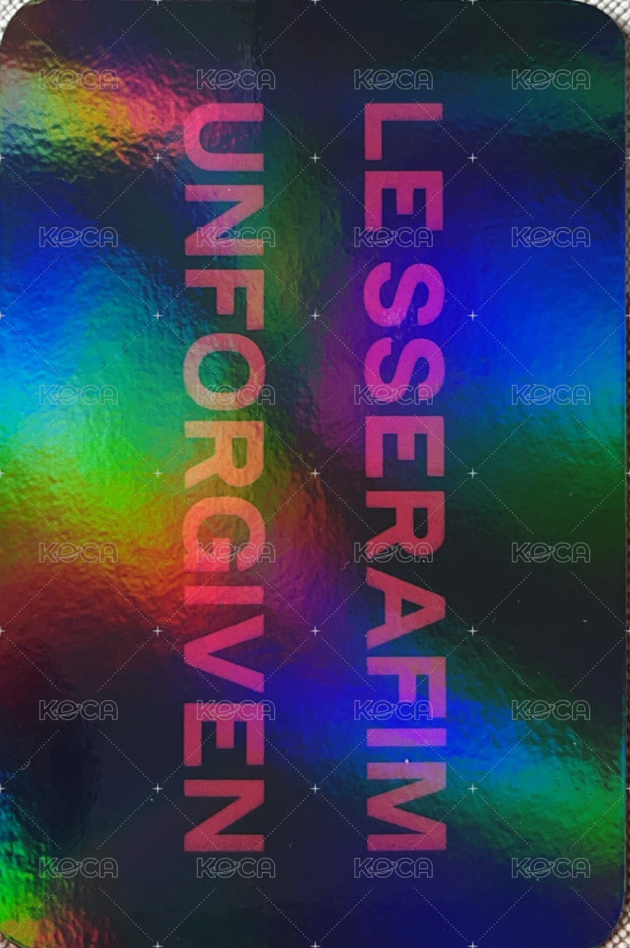 UNFORGIVEN mk 特典卡  背面