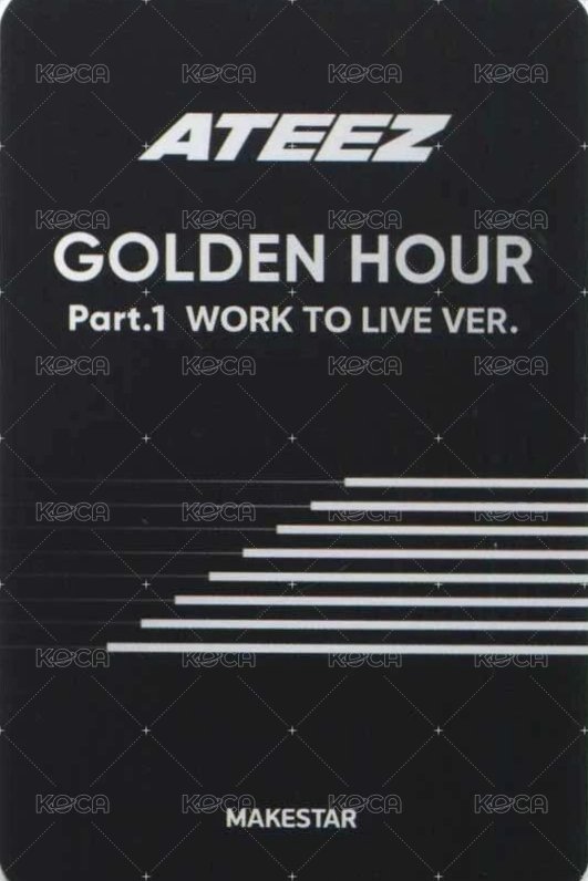 Work to Live ms 2.0 特典卡  背面