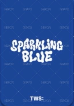 Sparkling Blue sponge 特典卡  背面