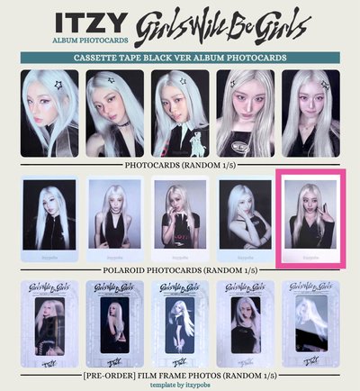 ITZY girls will be girls CASSETTE TAPE BLACK VER.