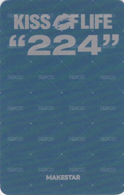 224 ms 2.0 簽售卡 hand heart frame ver. 背面