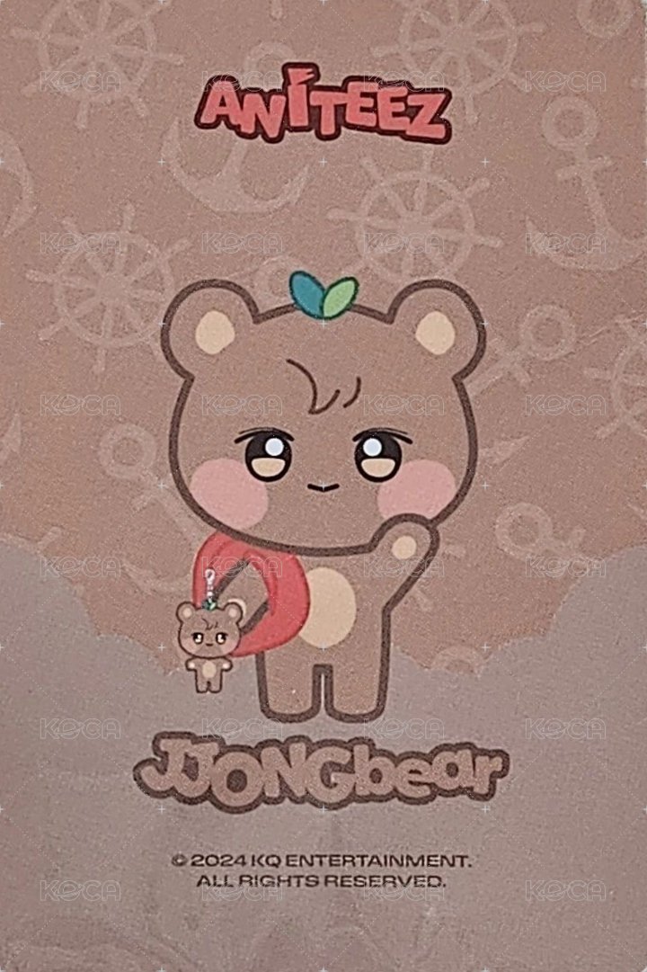 ANITEEZ IN ILLUSION 周邊卡 PLUSH KEYRING 背面