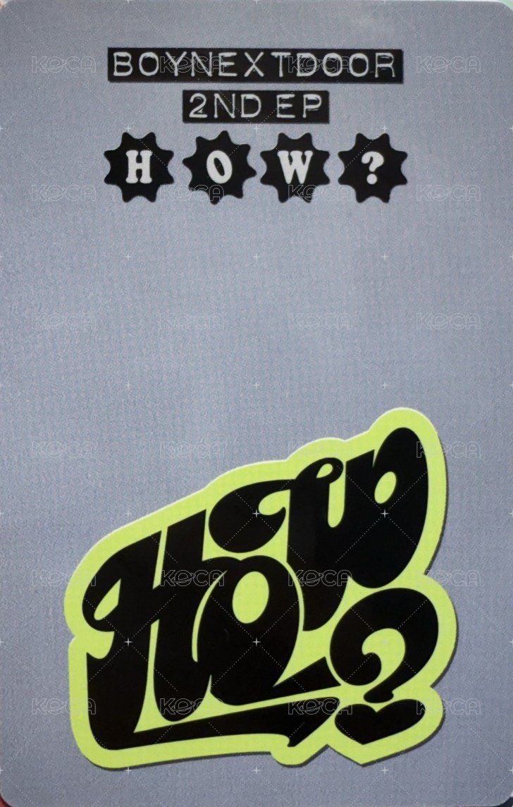 HOW? yzy 2.0 幸運卡 3 背面