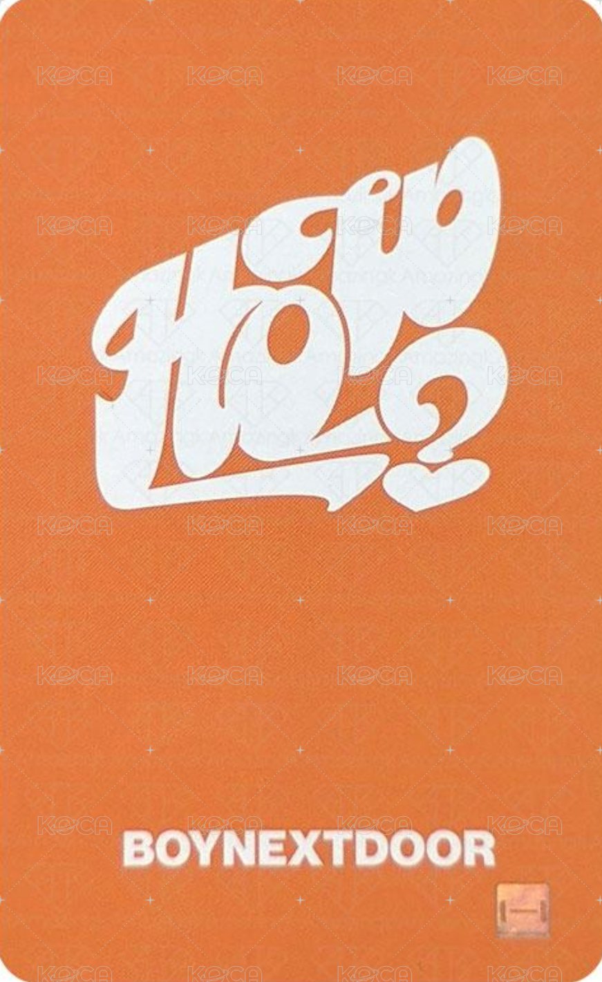 HOW? m2u 1.0 幸運卡  背面