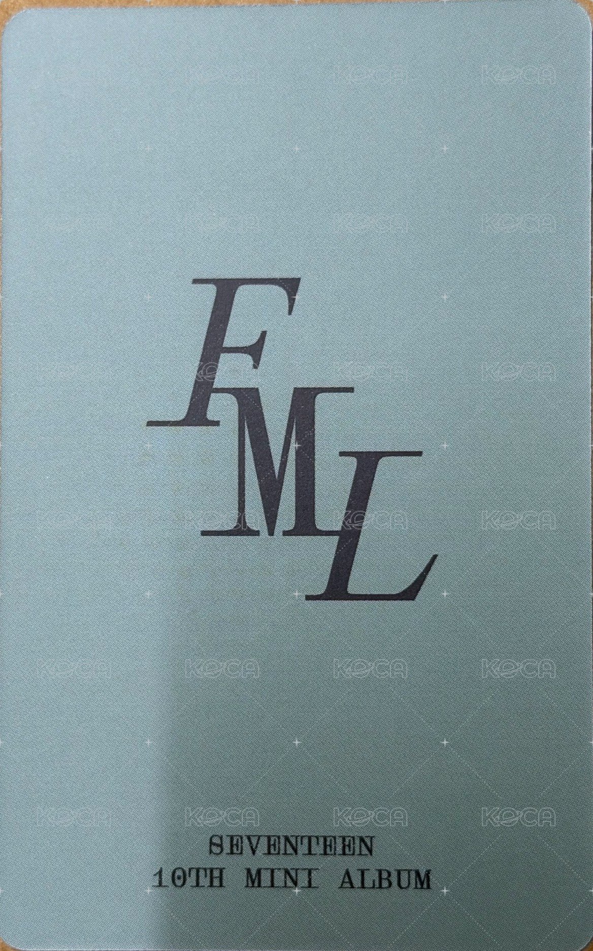 MINI10 日咖 克拉盤特典 特典卡  背面