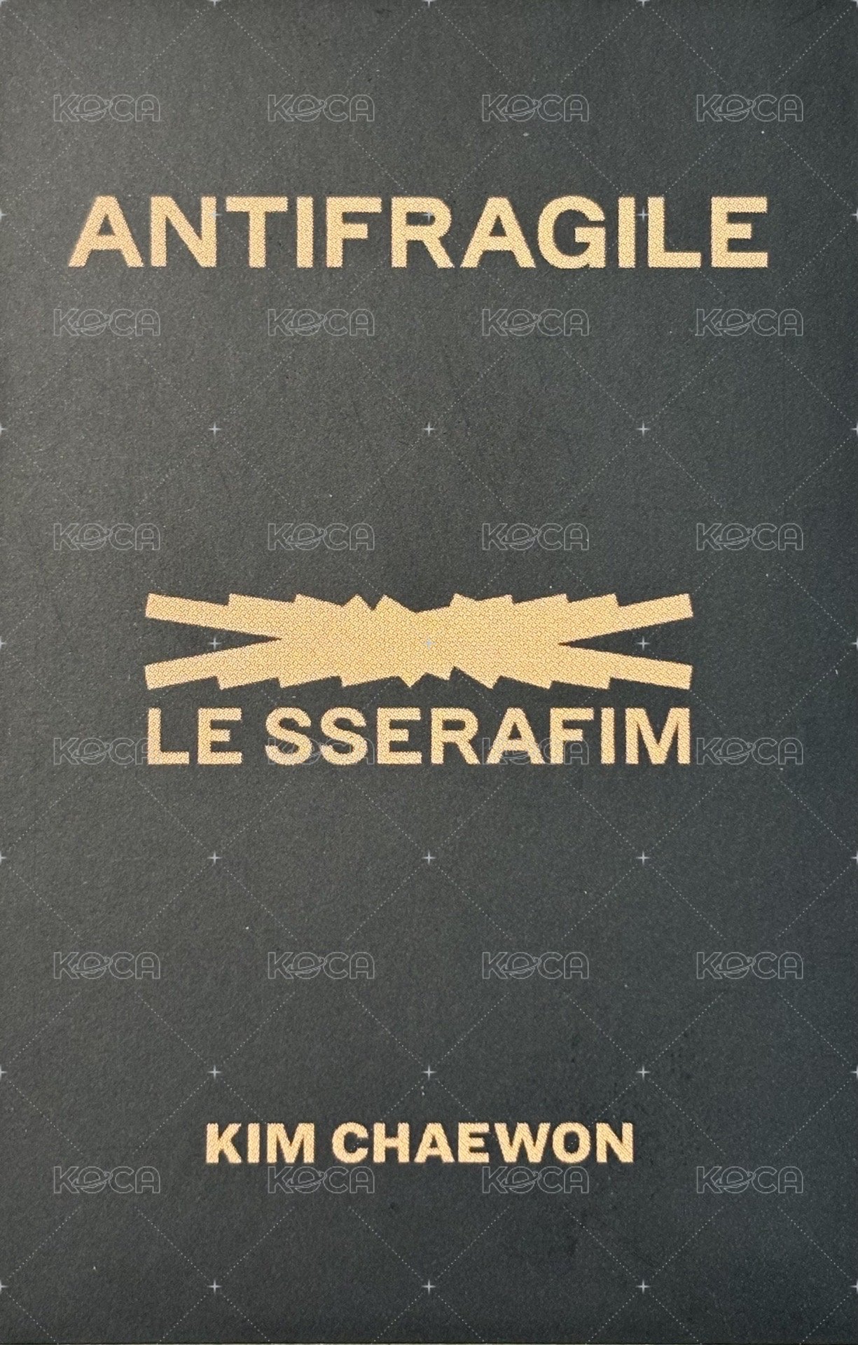 ANTIFRAGILE 打歌卡 橘帽打歌 背面