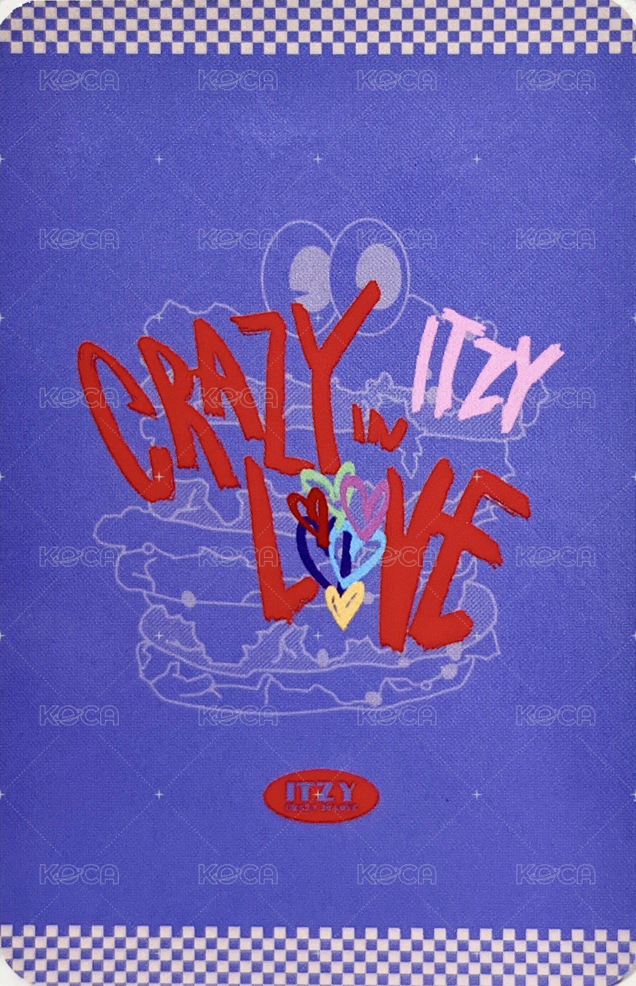 CRAZY IN LOVE sw 預售 特典卡  背面