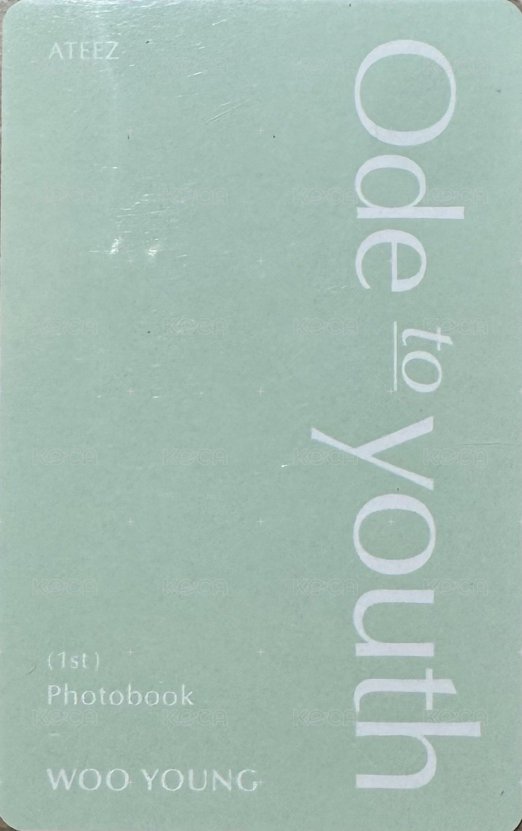 ATEEZ 1ST PHOTOBOOK;ODE TO YOUTH 周邊卡  背面