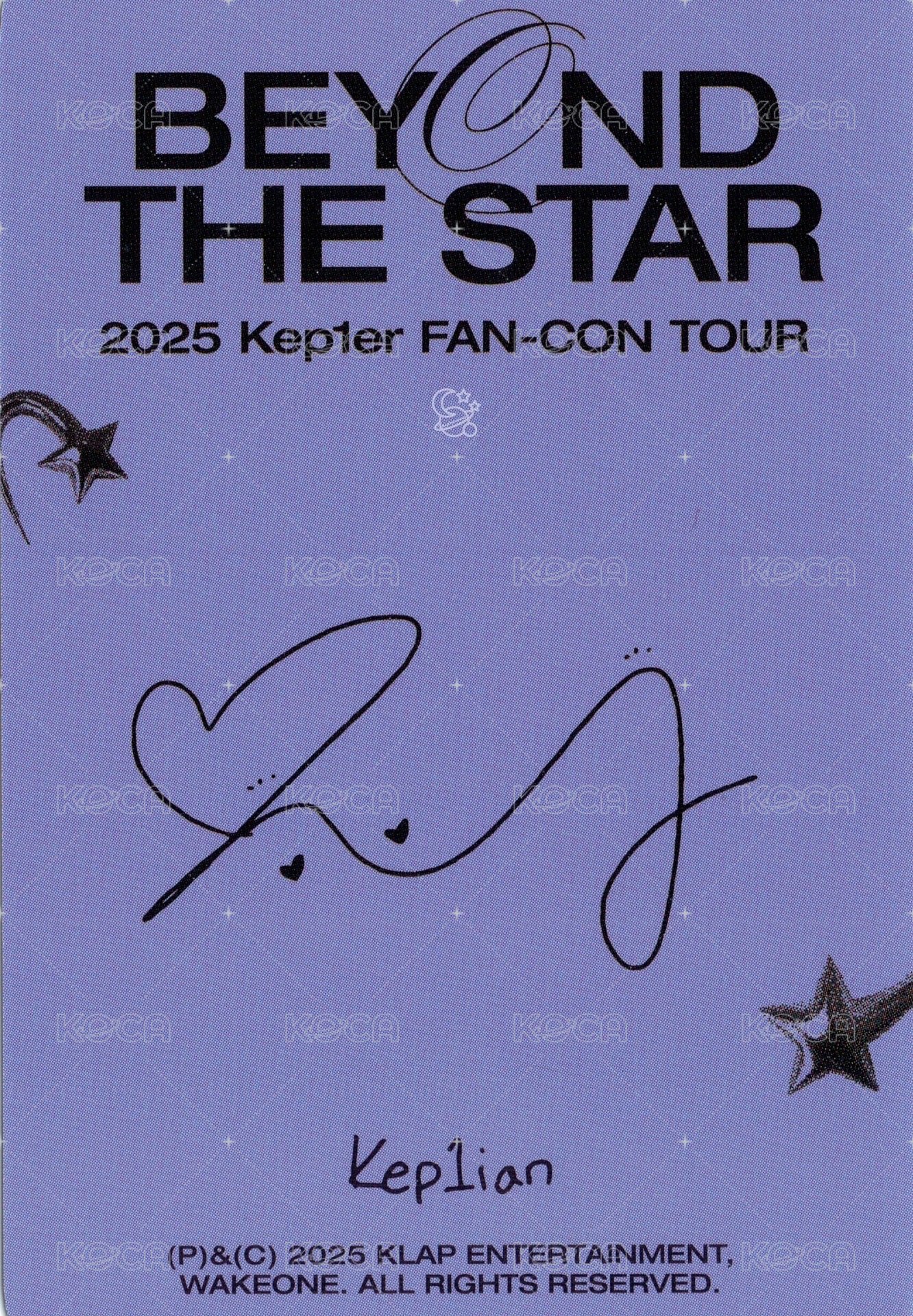 25'FC 周邊卡 卡包卡 Star ver. 背面