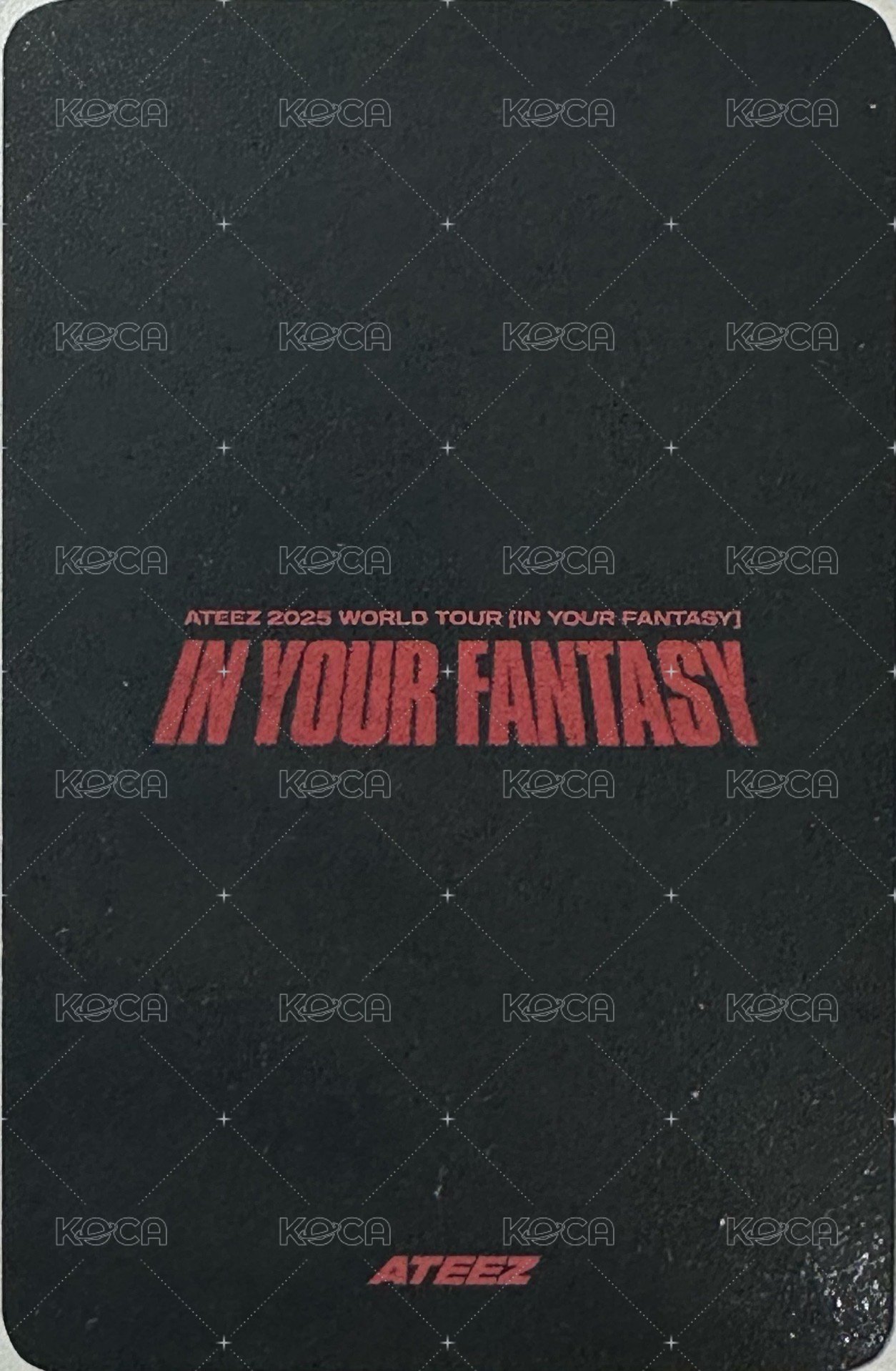 IN YOUR FANTASY 入場卡 / 場限卡 彩排卡 背面