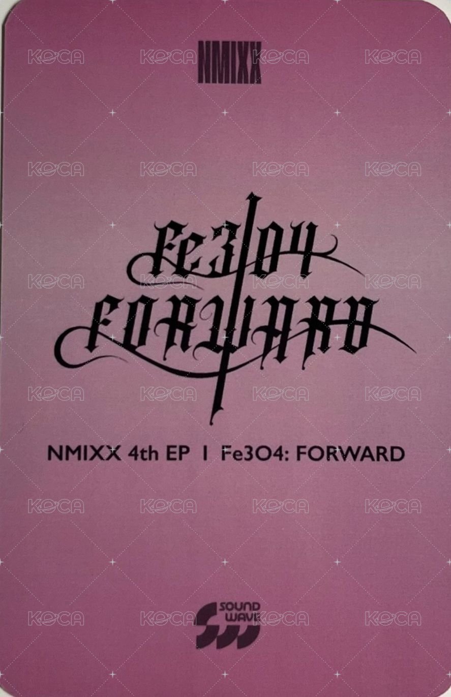 FORWARD sw 11.0 簽售卡 合影會 背面