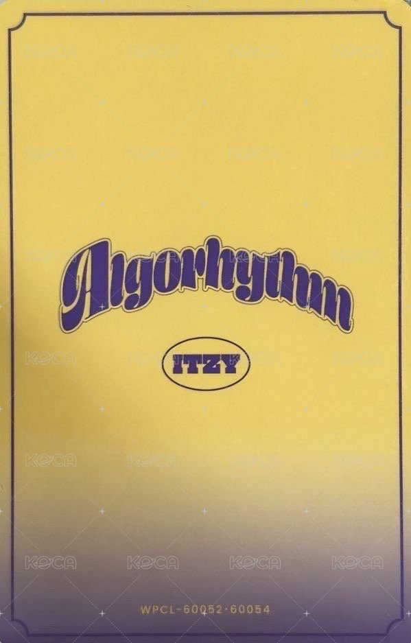 Algorhythm 專輯卡 MIDZY盤 雙人卡 背面