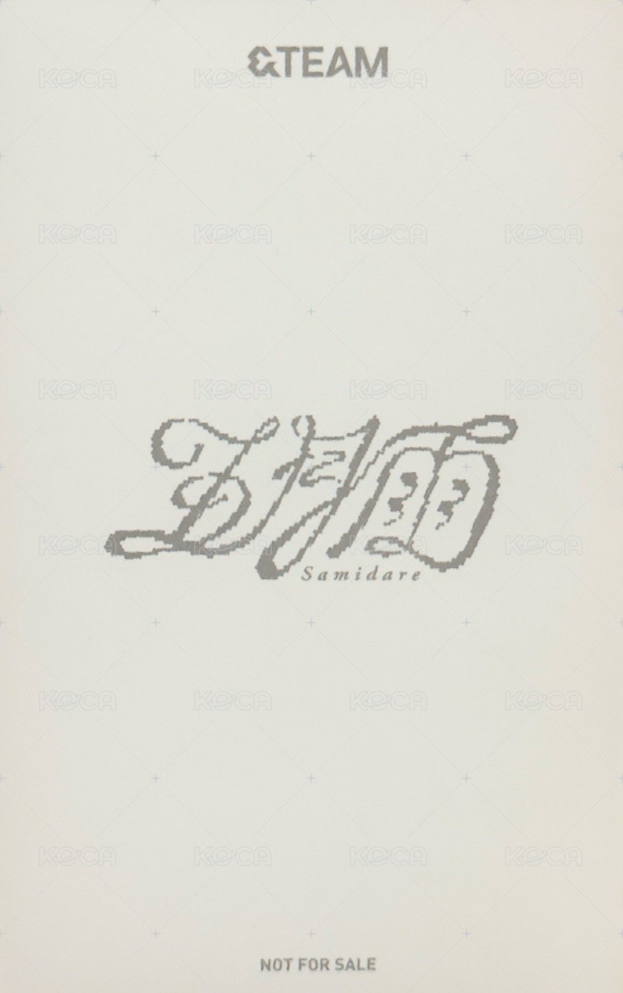 五月雨 塔店 幸運卡  背面