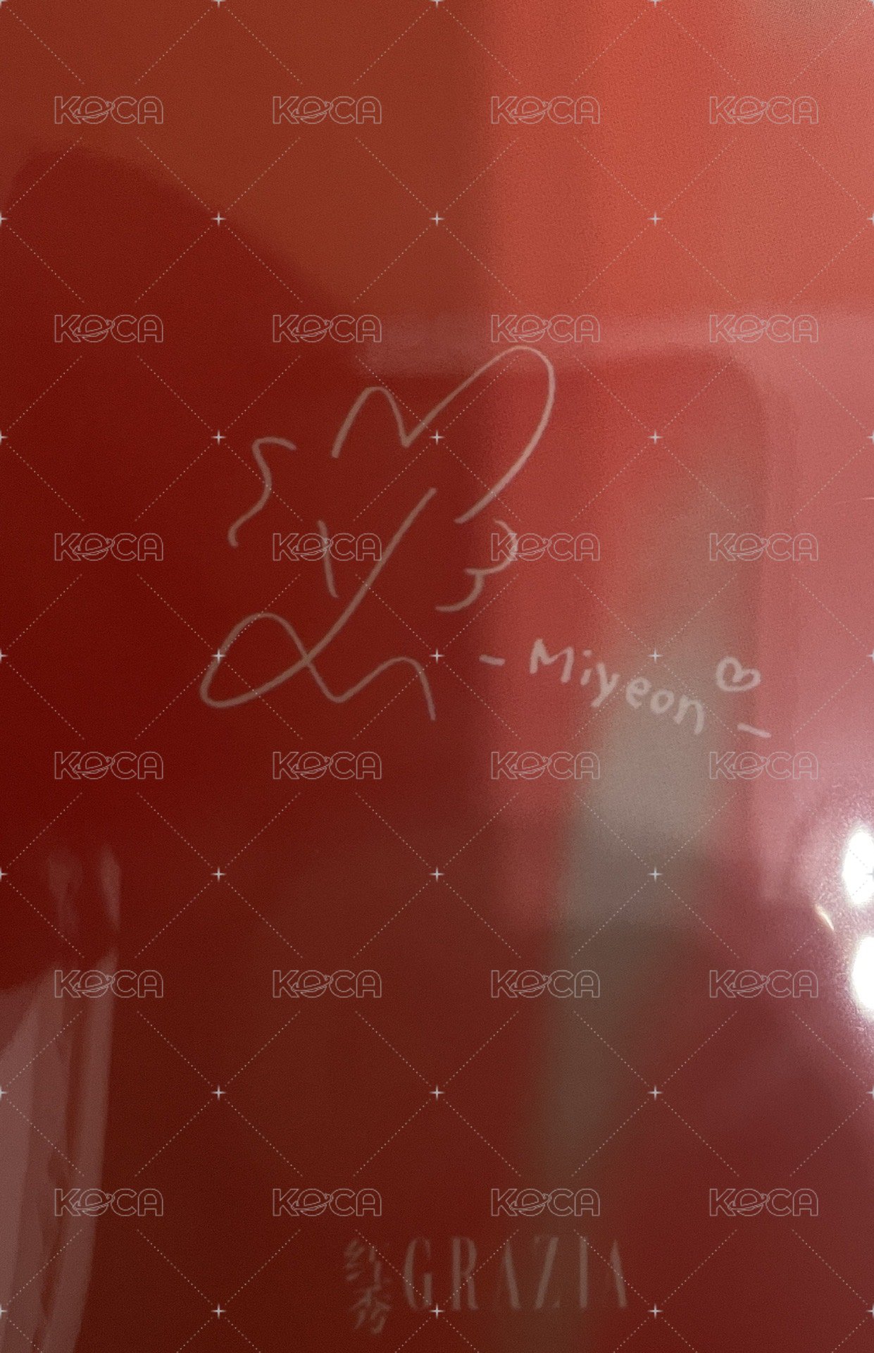 雜誌卡 紅秀 背面