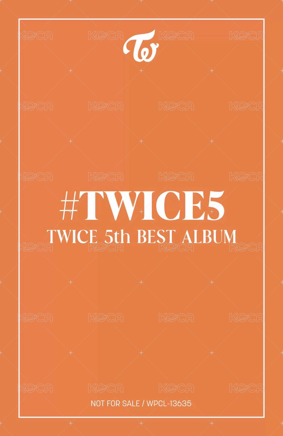 #TWICE5 專輯卡 初回限定A 背面