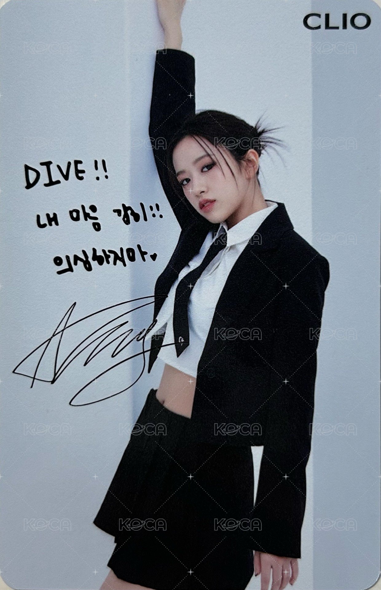 CLIO 1.0 代言卡  背面