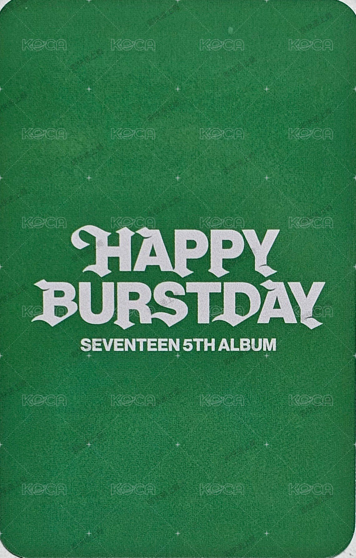 正五 阿拉丁 克拉盤預售 特典卡  背面