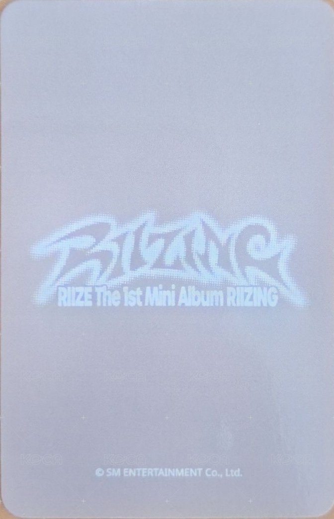 RIIZING am 2.0 簽售卡  背面