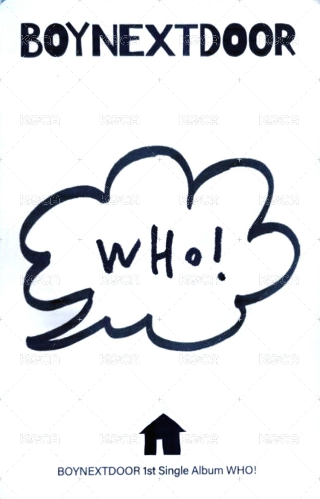 WHO! 專輯卡 Who ver.A 1 背面