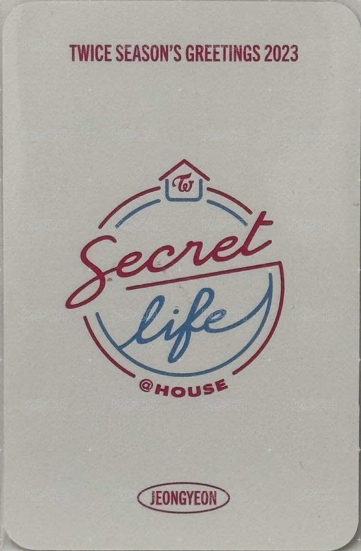 23‘年曆 年曆卡  背面