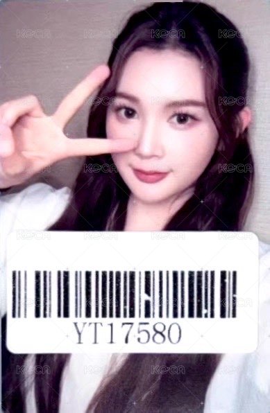 單一 kms v1 簽售卡 上海 正面