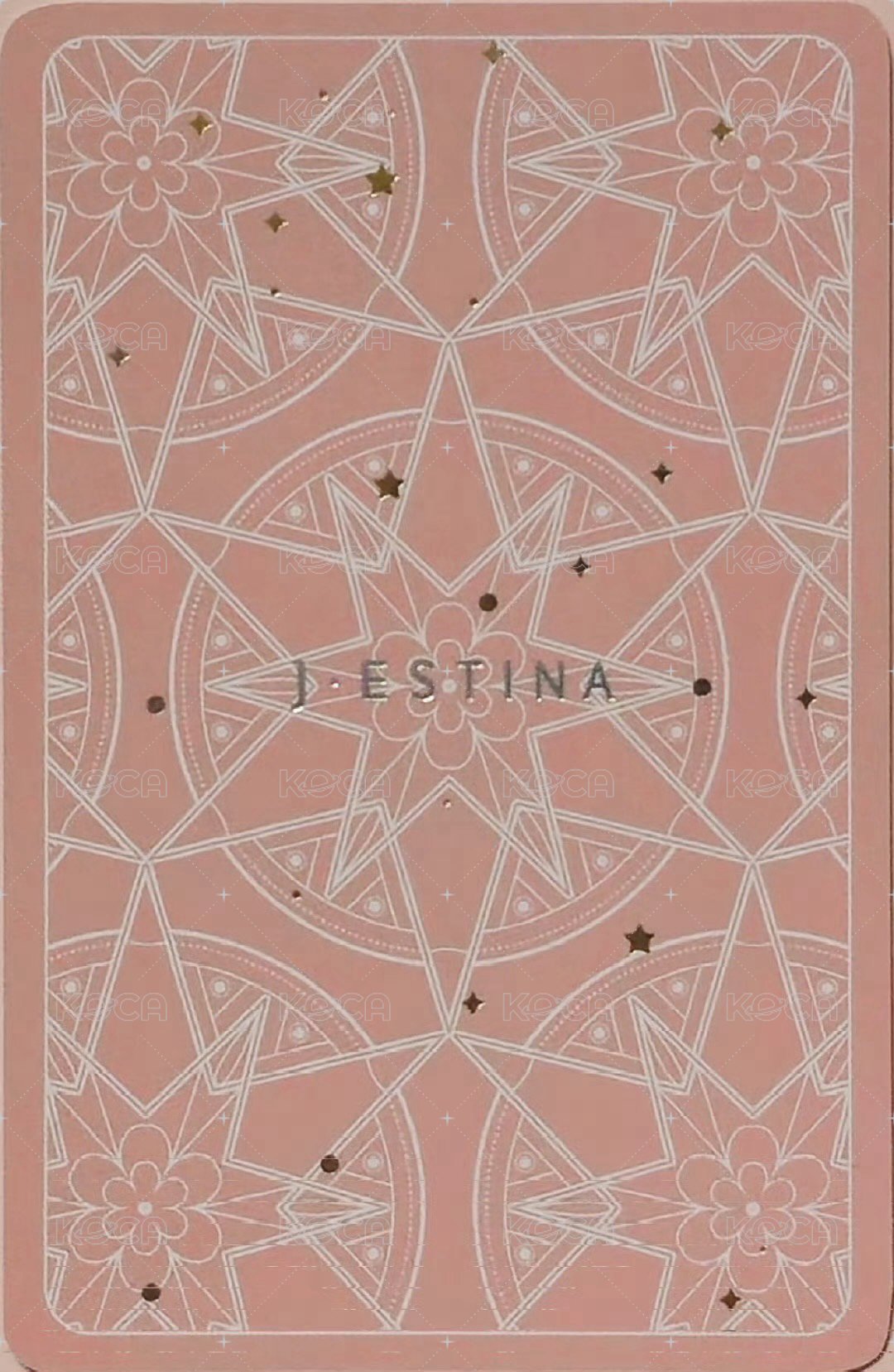 J.ESTINA珠寶 代言卡 2025 JESTINA珠寶卡 背面