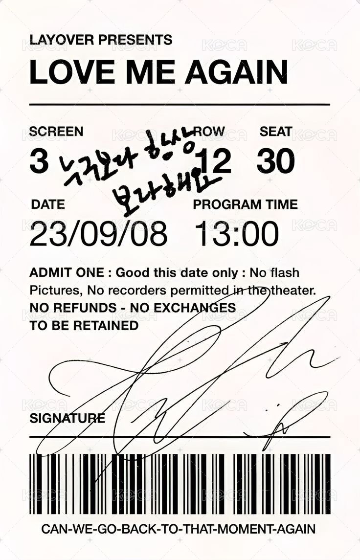 LAYOVER 專輯卡 藍版 背面