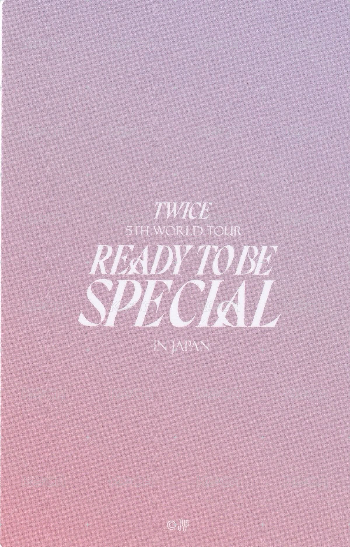 五巡SPECIAL jyp 特典卡 DVD 背面