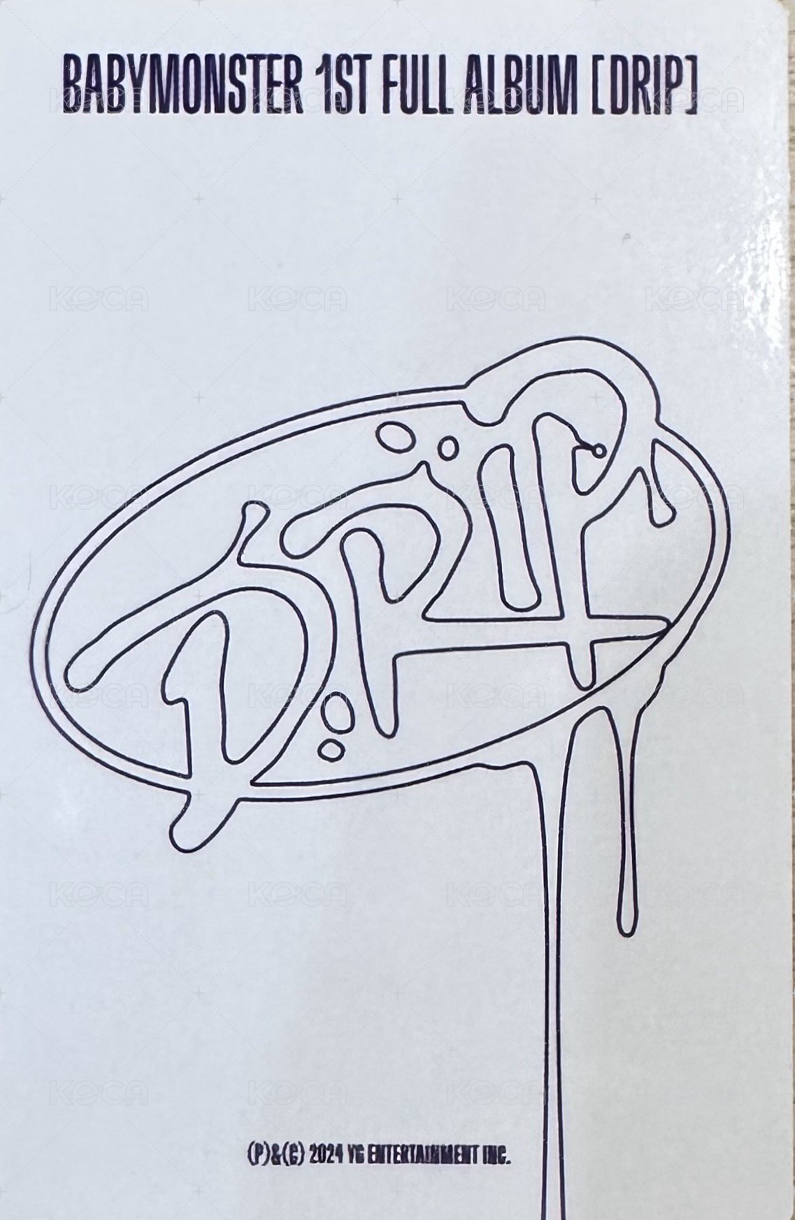 DRIP yg 入場卡 / 場限卡 快閃場限露 背面