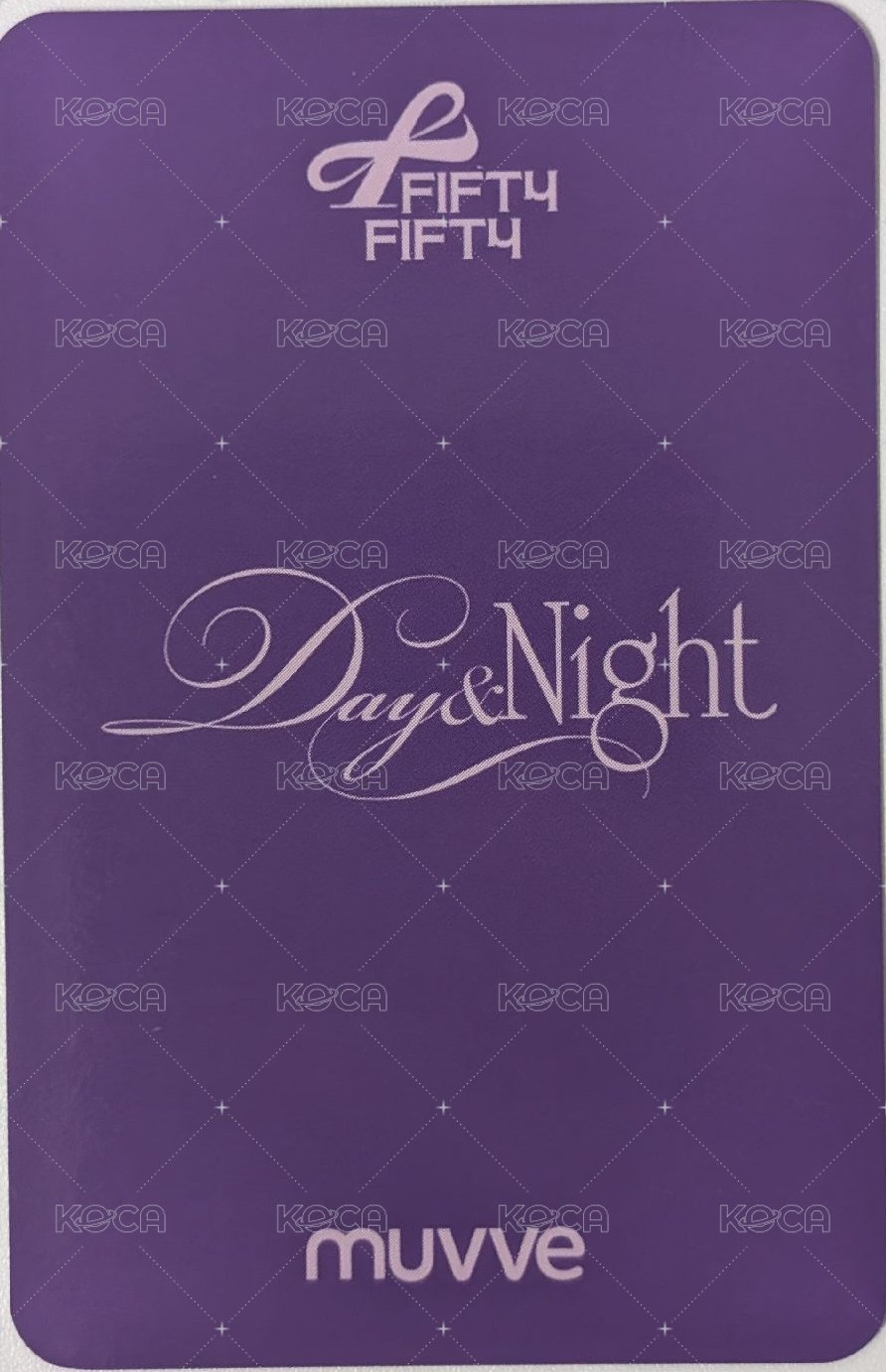 Day & Night mu 線上 6.0 簽售卡  背面