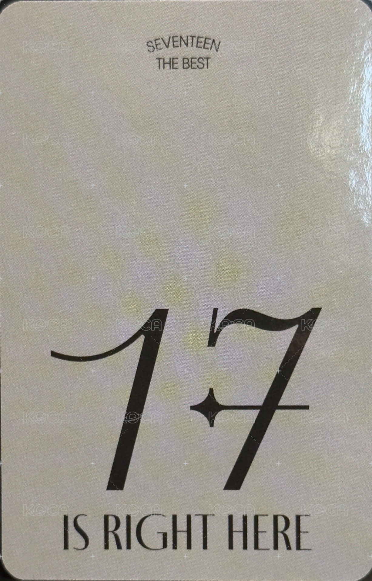 精選專 MK MEDIA 簽售卡  背面