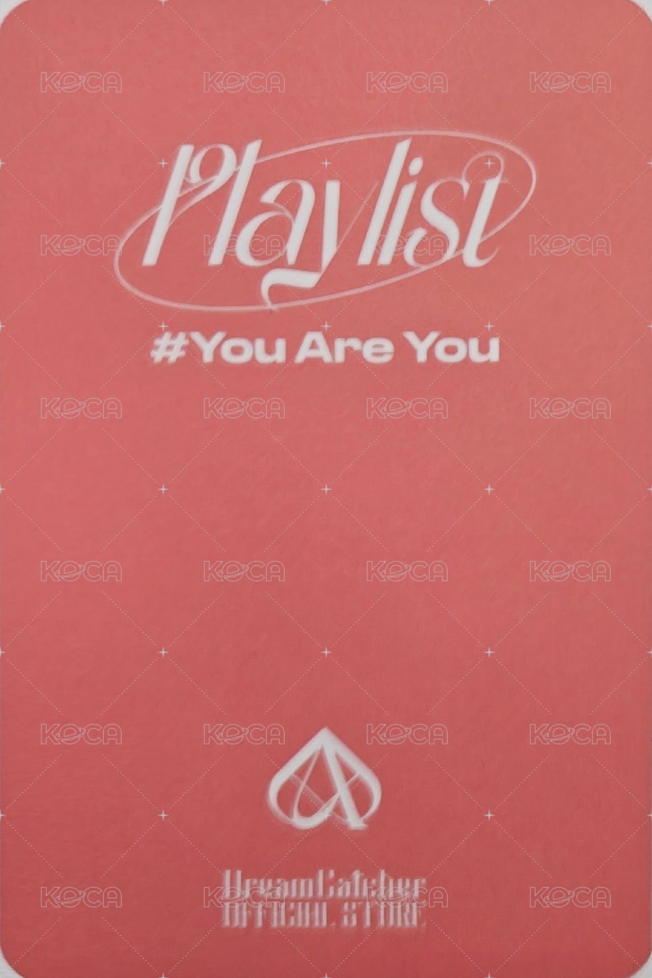 Playlist #You Are You Dreamcatcher KR. 幸運卡 PetCAM.ver 背面