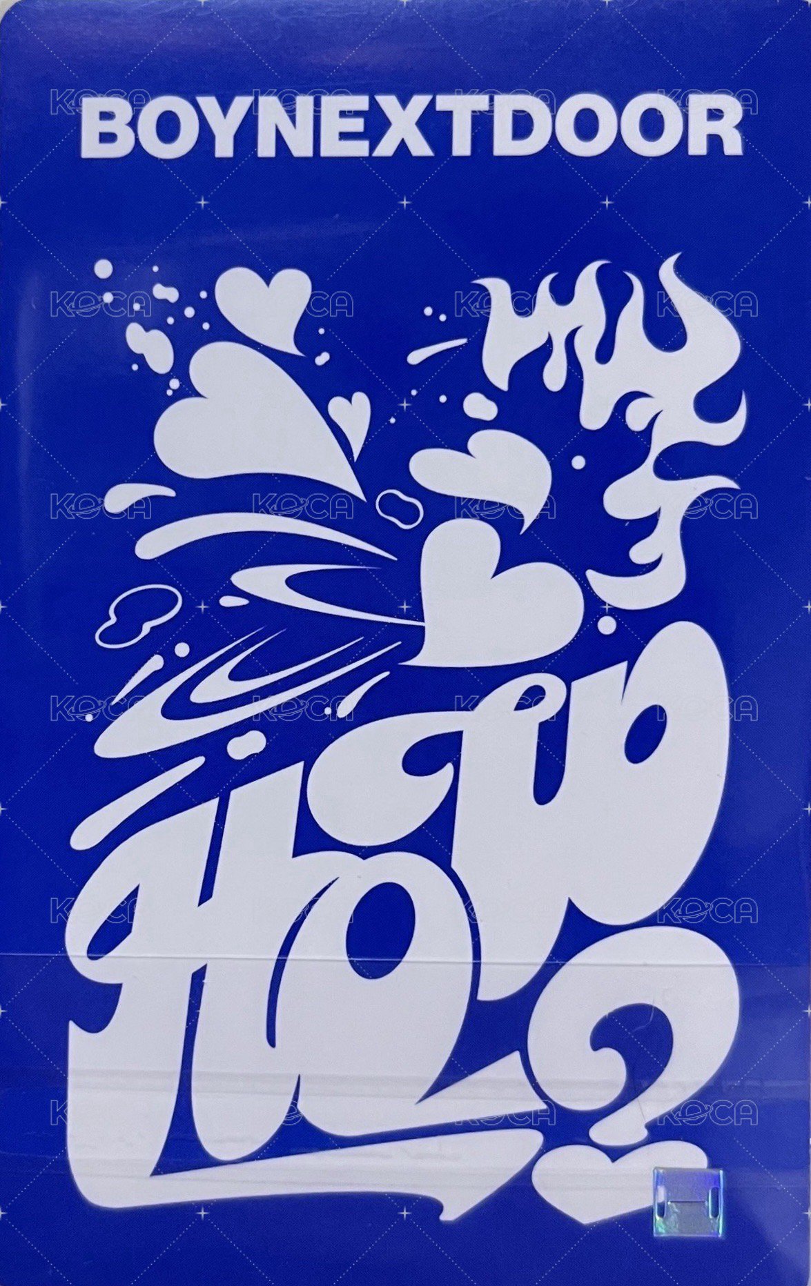 HOW? wvs 特別禮 特典卡  背面