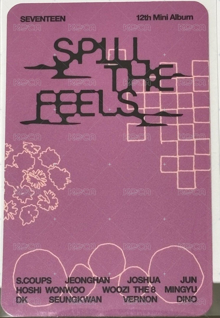 MINI12 oy 特典卡 ｜特典 背面