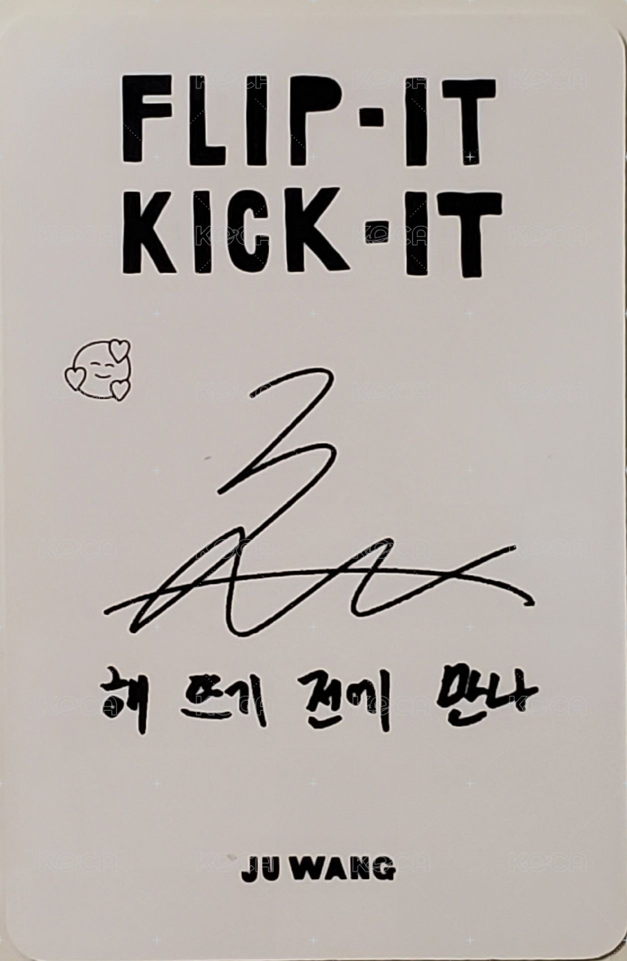 迷一 專輯卡 lookbook ver. 背面