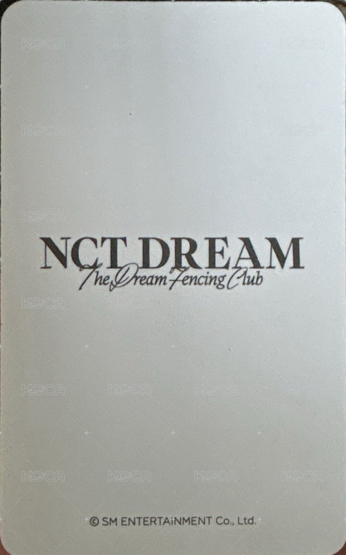 2023 年曆 sm 特典卡 23年曆  小賣部 特典 俊 背面